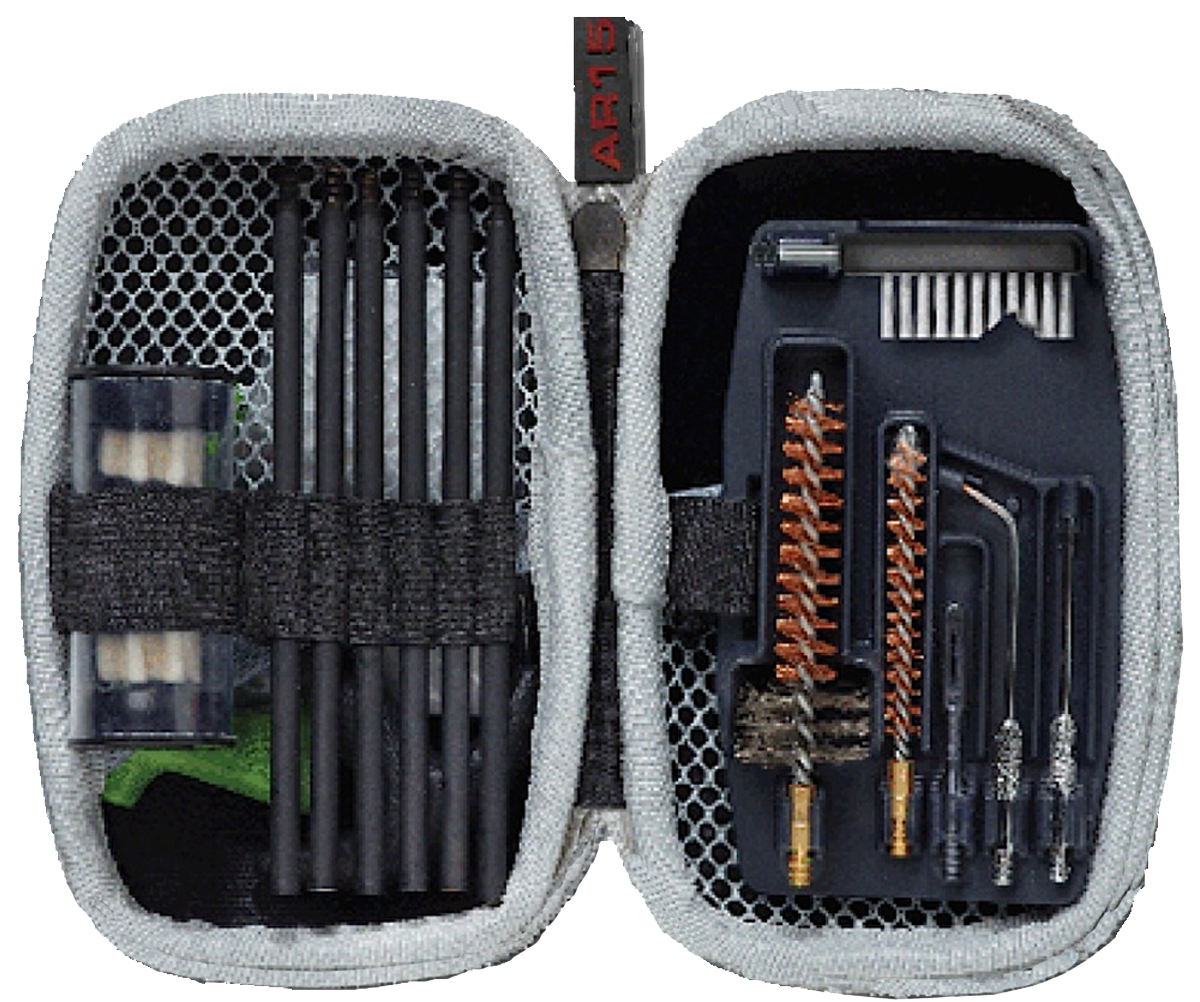 Real Avid Gun Boss AR-15 Cleaning Kit .223 Rem/5.56 NATO Bronze Bristles w/ Nylon Case