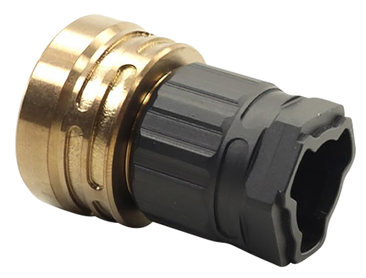 Q LLC Erect9r Three-Way Tri-Lug Mount Black - 9mm Suppressor Adapter