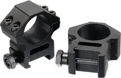 UTG RGWM25M4 Accushot 1" Medium Scope Rings - Black Matte Anodized Aluminum