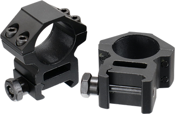 UTG RGWM25M4 Accushot 1" Medium Scope Rings - Black Matte Anodized Aluminum