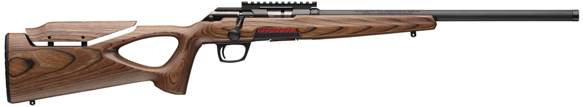 Winchester Xpert Target 22 LR 18" 10+1 Bolt Action Rifle - Brown Thumbhole Laminate Stock