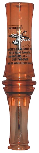 Haydels WF00 White Front Open Reed Goose Call - Brown Acrylic