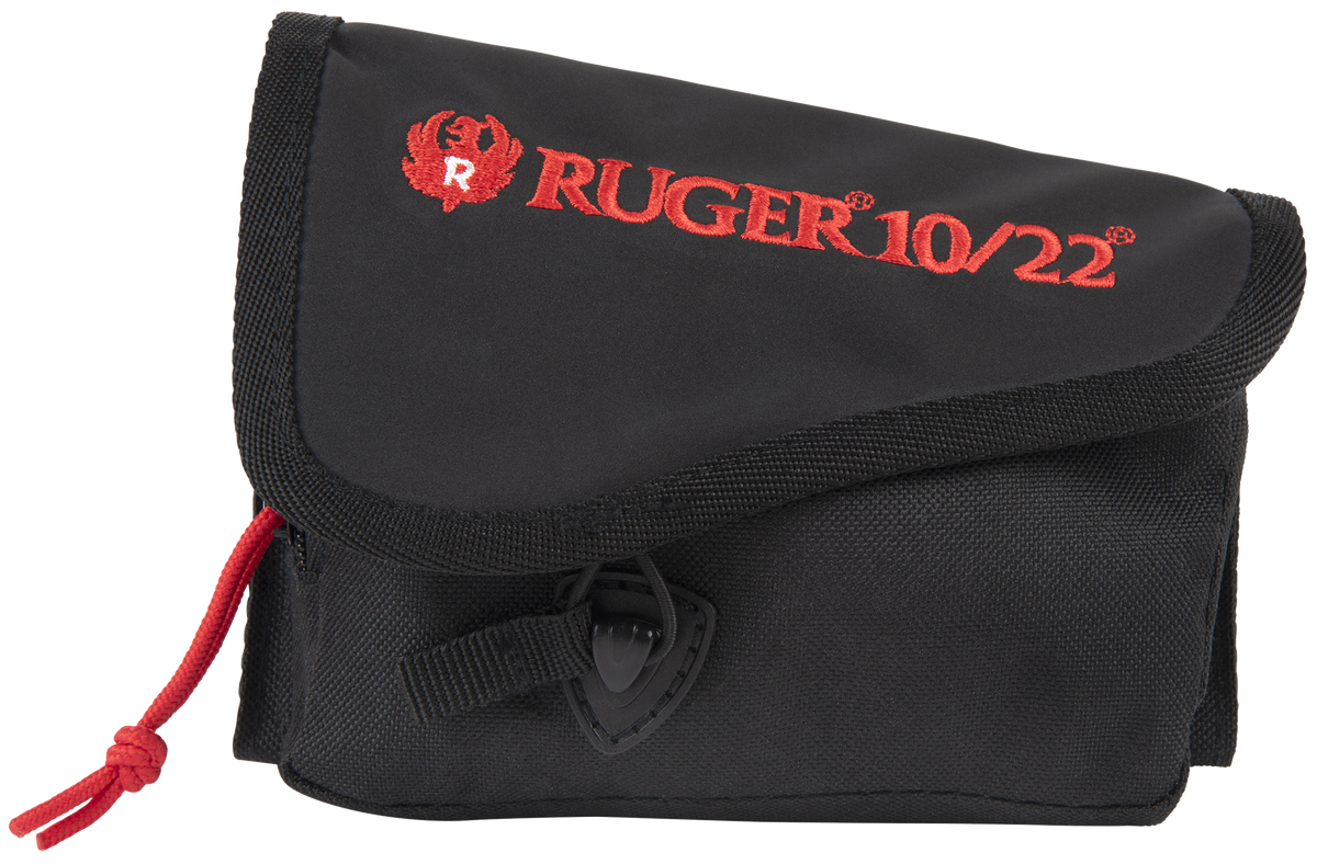Ruger 27222 Buttstock Pouch 10/22 Black Cordura Cartridge Holder