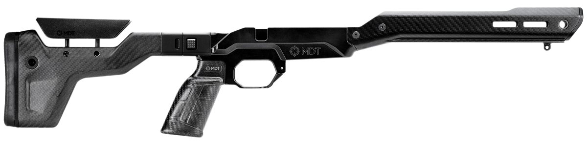MDT HNT26 Remington 700 SA RH Folding ARCA Carbon Fiber Chassis - Black