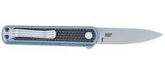 Columbia River CRKT 7070 Pup 2.09" Folding Plain Bead Blasted AUS-10A SS Blade GRN Handle