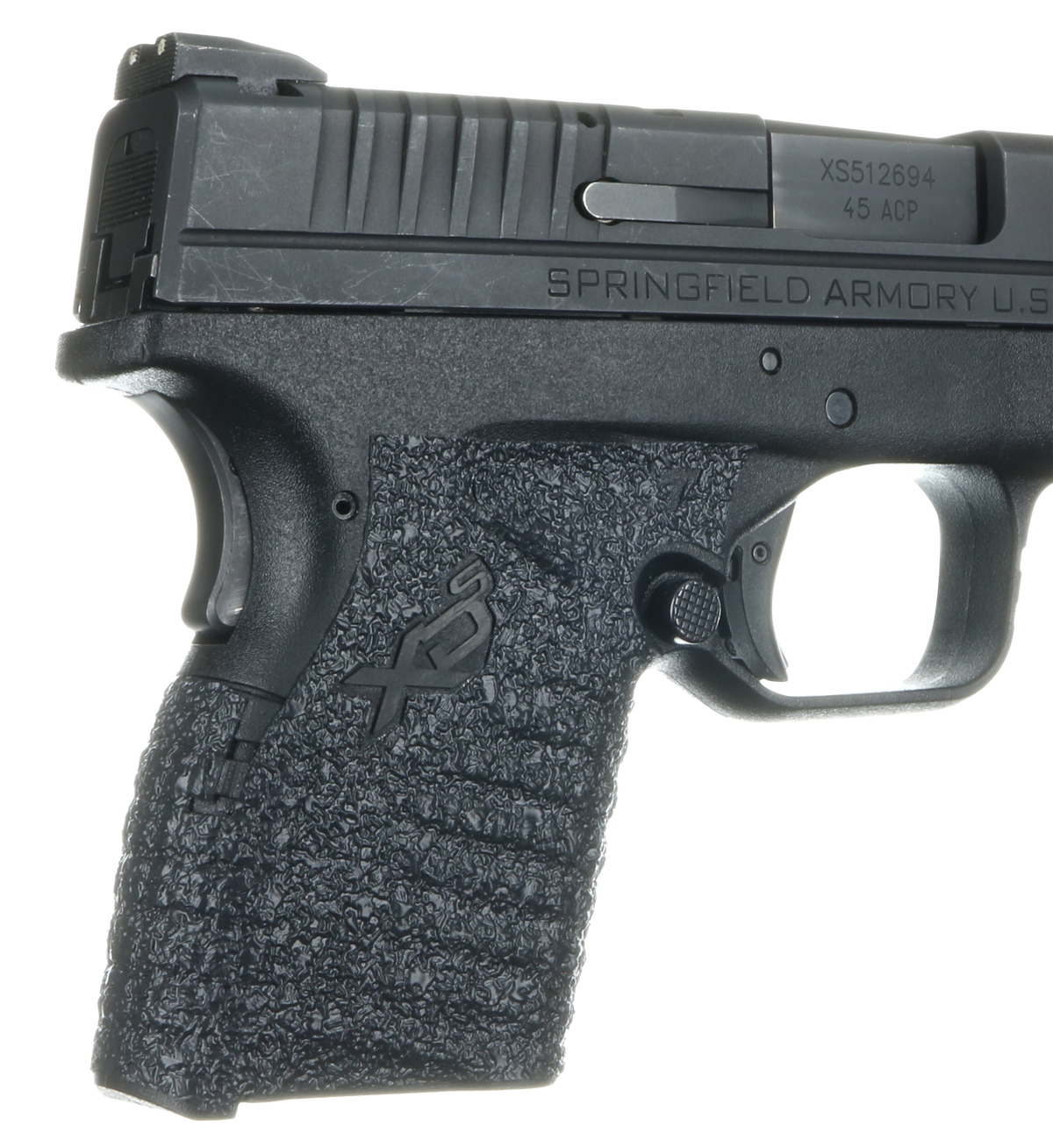Talon Grips 207R Adhesive Grip Textured Black Rubber Springfield XD-S 9/40/45 Small Backstrap