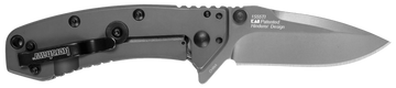 Kershaw Cryo 1555TIX 2.75" Folding Drop Point Plain 8Cr13MoV Gray PVD SS - Clamshell Packaging