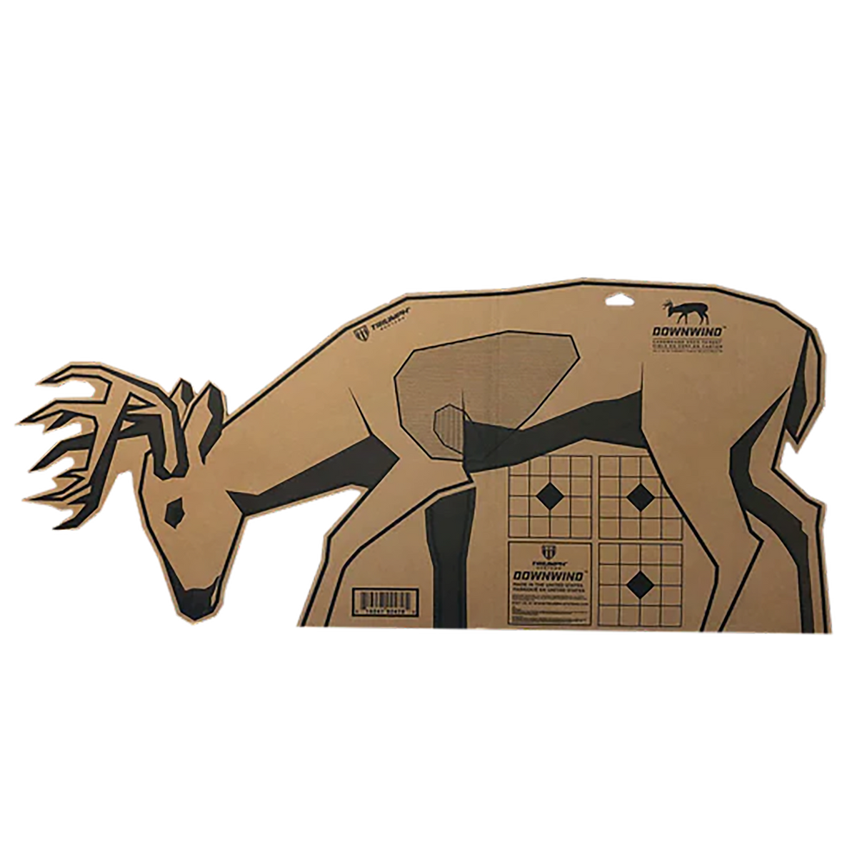 Triumph Systems Downwind Deer Standing Cardboard Target 40" x 17.50"