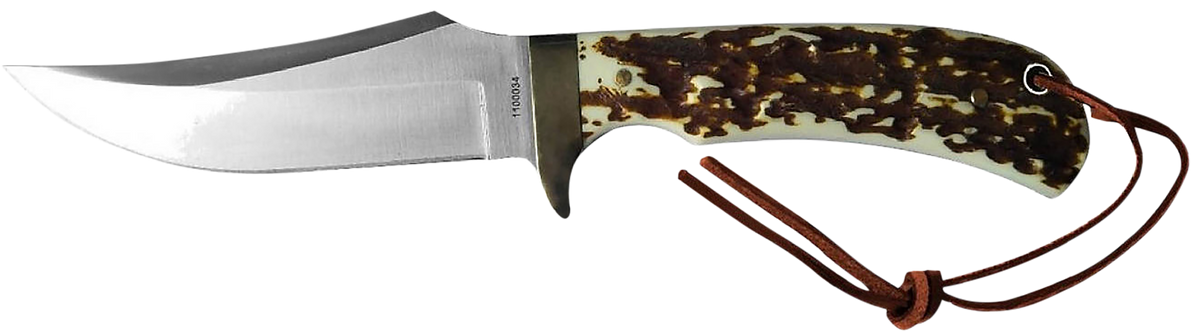 Uncle Henry Next Gen Staglon 4.25" Skinner Plain Satin Stainless Fixed Blade