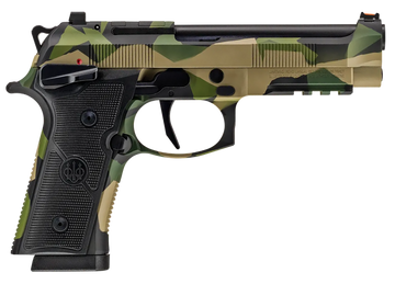Beretta 92XI Combat 9mm Luger 4.7" 10+1 SAO Pistol - Splinter Camo Cerakote