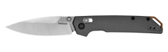 Kershaw Iridium 2038 3.4" DuraLock Folding Spear Point Plain D2 Stonewashed/Satin Gray Anodized Aluminum Knife