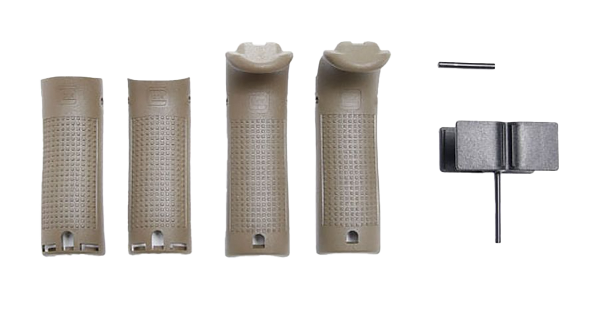 Glock 30950 Backstrap/Beavertail Set OD Green Polymer - Fits G19/G23/G32 Gen4