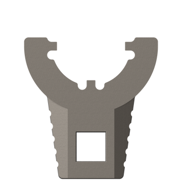 Real Avid Master-Fit Thin Castle Nut Wrench - Titanium/Stainless Steel for AR-Platform