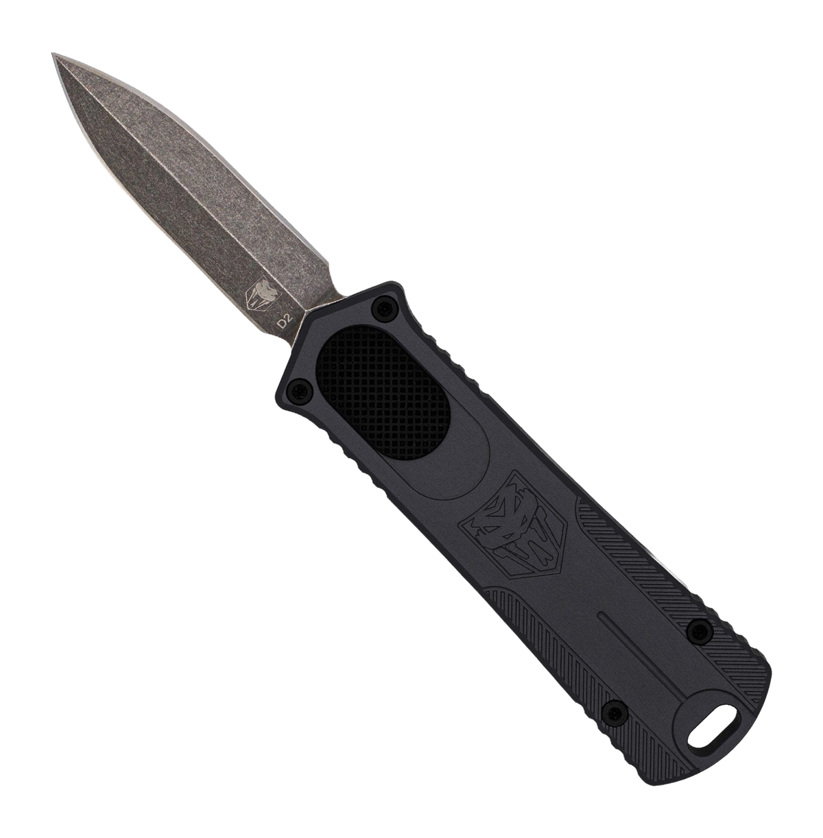 CobraTec Knives 952 Gen II Dagger OTF 2 in D2 Steel Black Aluminum Handle