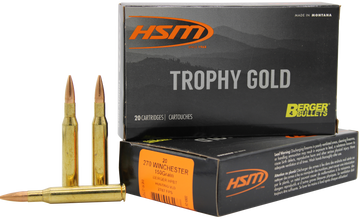 HSM Trophy Gold Extended Range 270 Win 150 gr Berger VLD Match 20 Rd - Box or Case