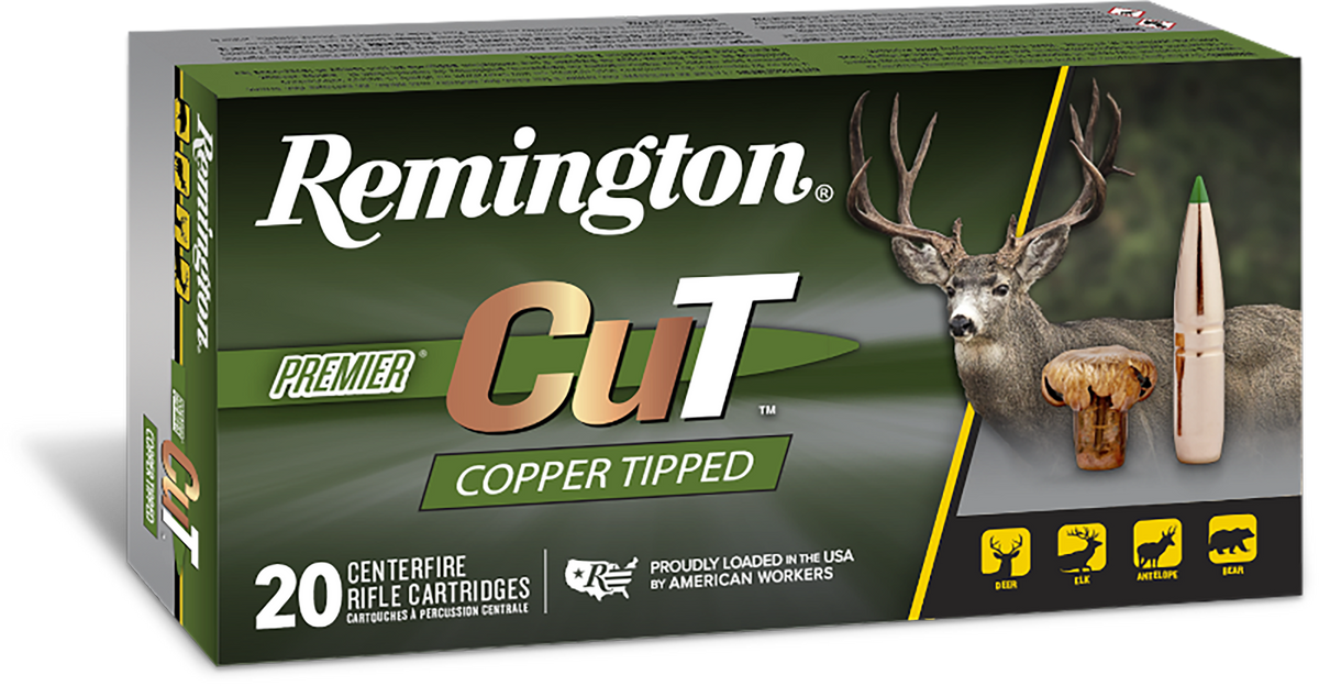Remington Ammunition Premier CuT 7mm PRC 160gr 20-Rd Box Copper Tipped Rifle Ammo - Box or Case
