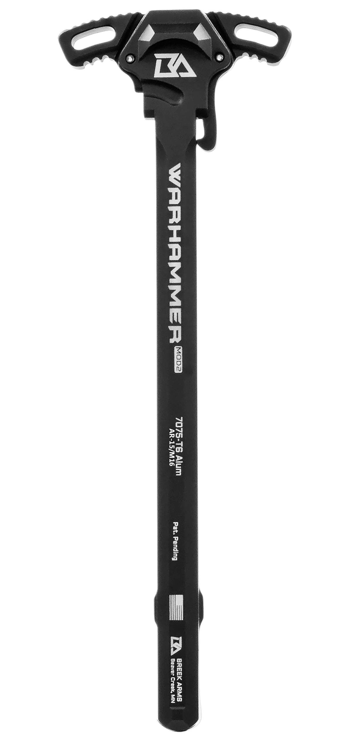Breek Arms Warhammer Mod2 AR-15/M16 7075-T6 Ambidextrous Charging Handle - Black