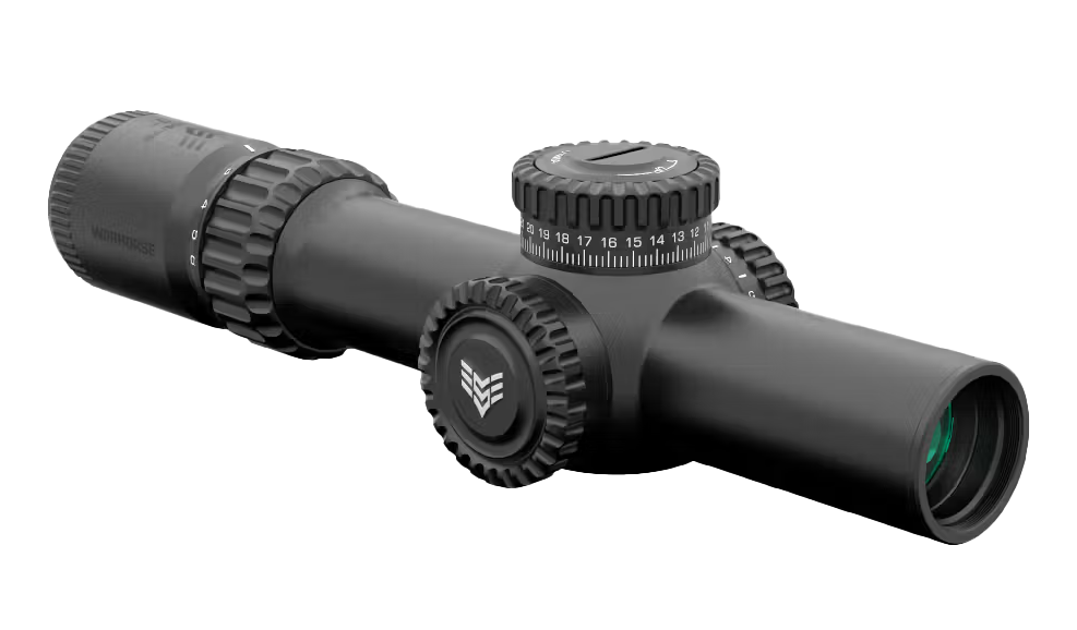 Swampfox Optics Warhorse 1-6x24mm 34mm Tube FFP LPVO Riflescope - Green MOA Reticle