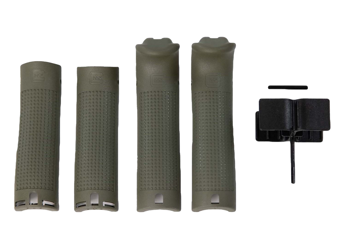 Glock 39841 Backstrap/Beavertail Set Battlefield Green Polymer - G17/G22 Gen 4