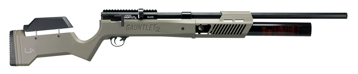 Umarex USA Gauntlet 2 SL22 .22 PCP Air Rifle - Matte Black FDE Stock
