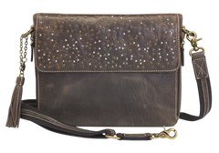 Kingport Industries Gun Tote'n Mamas GTM-22 Concealed Carry Clutch - Distressed Buffalo Brown