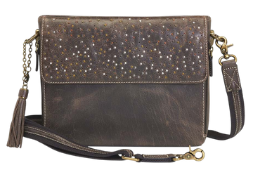Kingport Industries Gun Tote'n Mamas GTM-22 Concealed Carry Clutch - Distressed Buffalo Brown