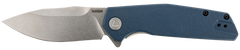 Kershaw Lucid 2036 3.20" Folding Clip Point Plain Stonewashed 8Cr13MoV - Blue GFN/SS Handle