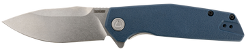 Kershaw Lucid 2036 3.20" Folding Clip Point Plain Stonewashed 8Cr13MoV - Blue GFN/SS Handle