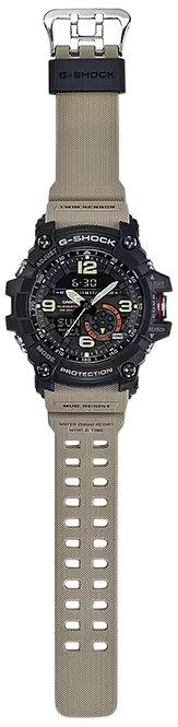 G-Shock GG-1000-1A5 Tactical MudMaster Tan Digital Compass Twin Sensor Watch