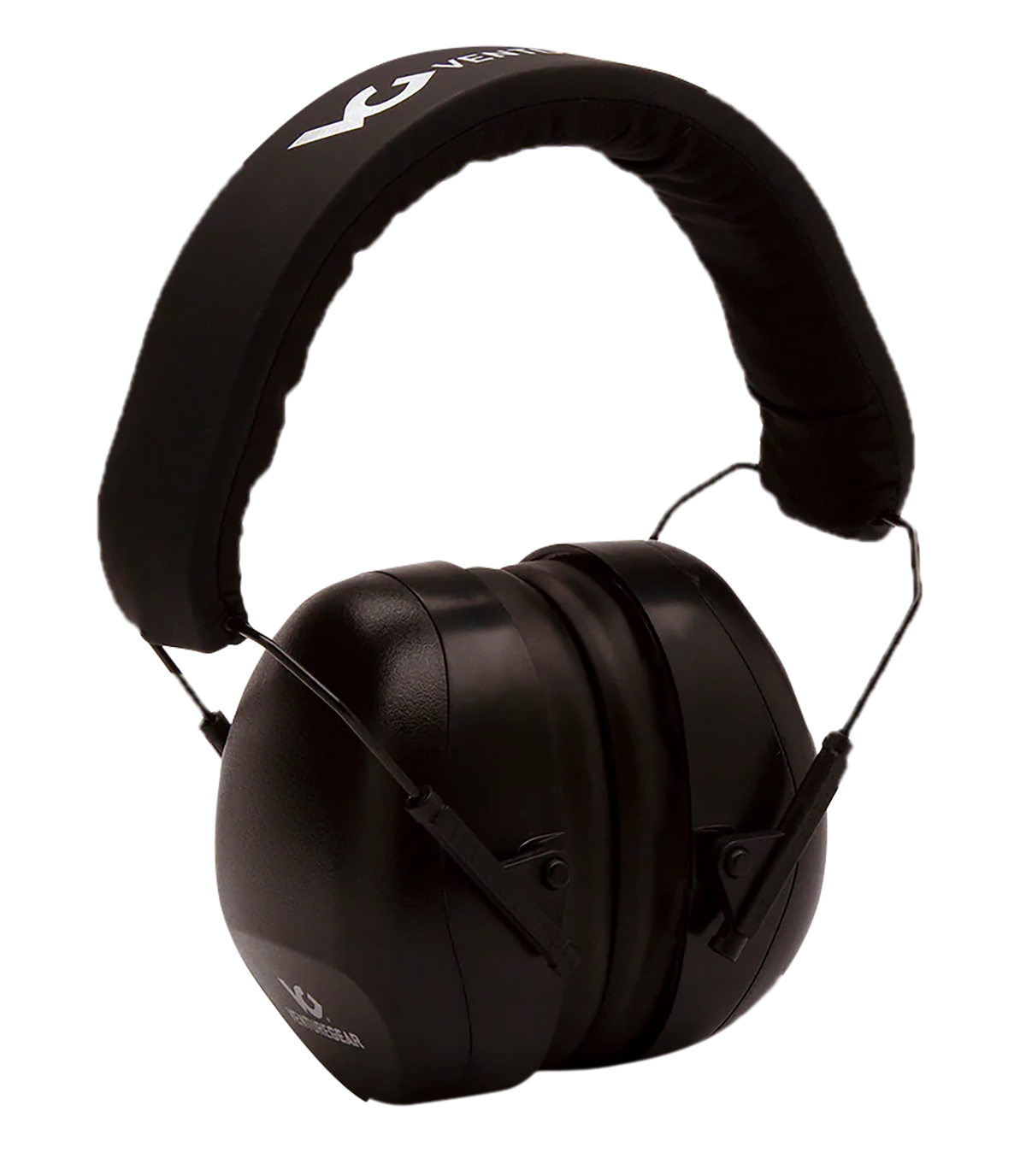 Pyramex Venture Gear V80 Muff 26 dB Foam Over the Head Black Earmuffs w/32 dB Foam Earplugs