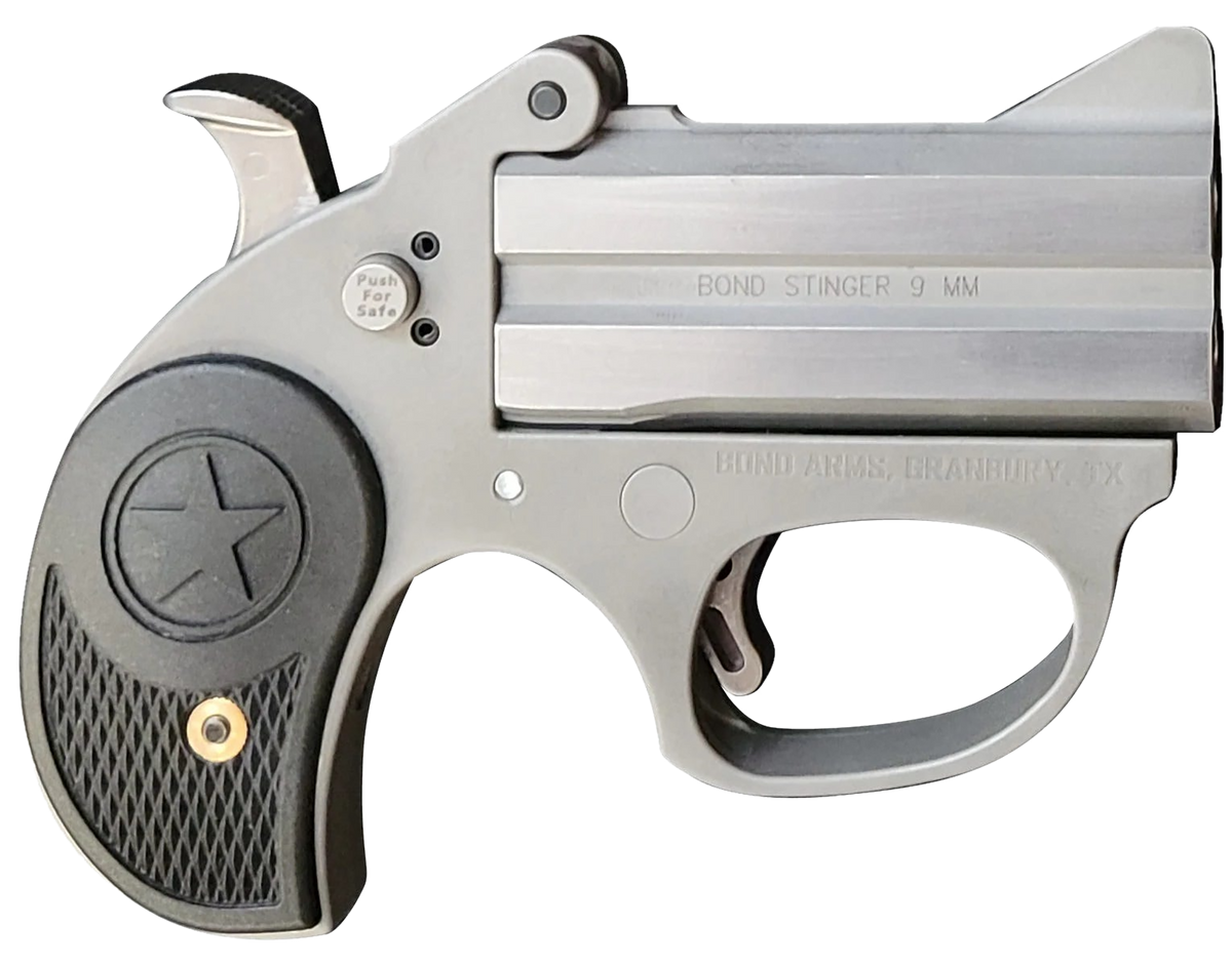 Bond Arms Stinger RS 9mm Luger 3" 2rd Break-Action Pistol - Matte Stainless