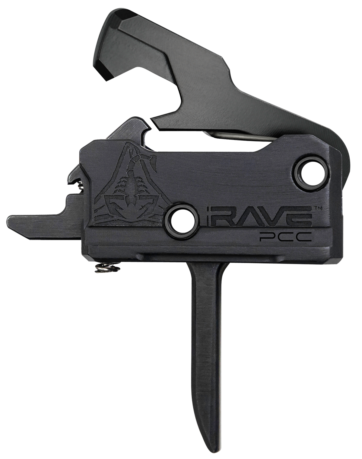Rise Armament Rave PCC AR-9 Flat Trigger 3.50 lbs Single-Stage - Black Nitride