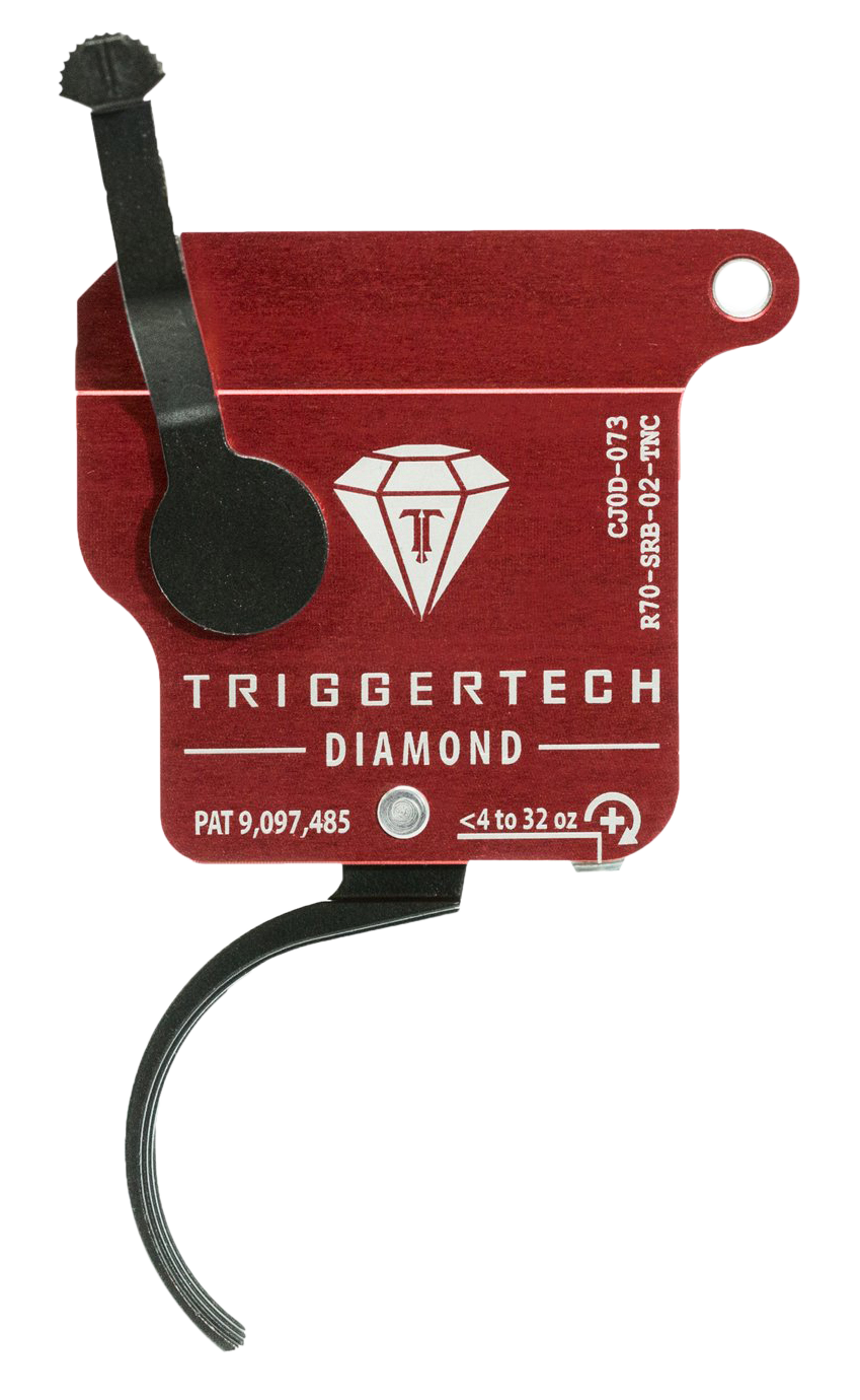 TriggerTech Diamond Remington 700 Single-Stage Curved Trigger - 0.30-2 lbs - Right Hand - Without Bolt Release