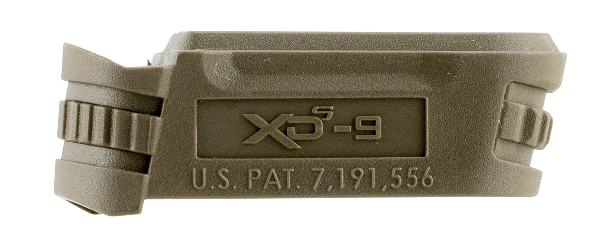 Springfield Armory XD-S Backstrap Magazine Sleeve 9mm Luger Flat Dark Earth Polymer - #1 Backstrap / 3.3" Barrel