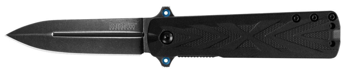 Kershaw Barstow 3960 3" Folding Spear Point Plain 8Cr13MoV BlackWash Black GFN