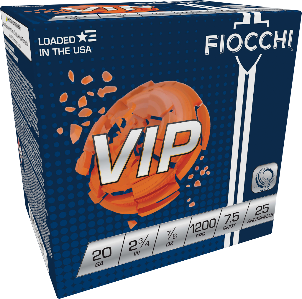 Fiocchi Exacta Target VIP 20 Gauge 2.75" 7/8 oz 7.5 Shot 25 Per Box / 10 Cs - Box or Case
