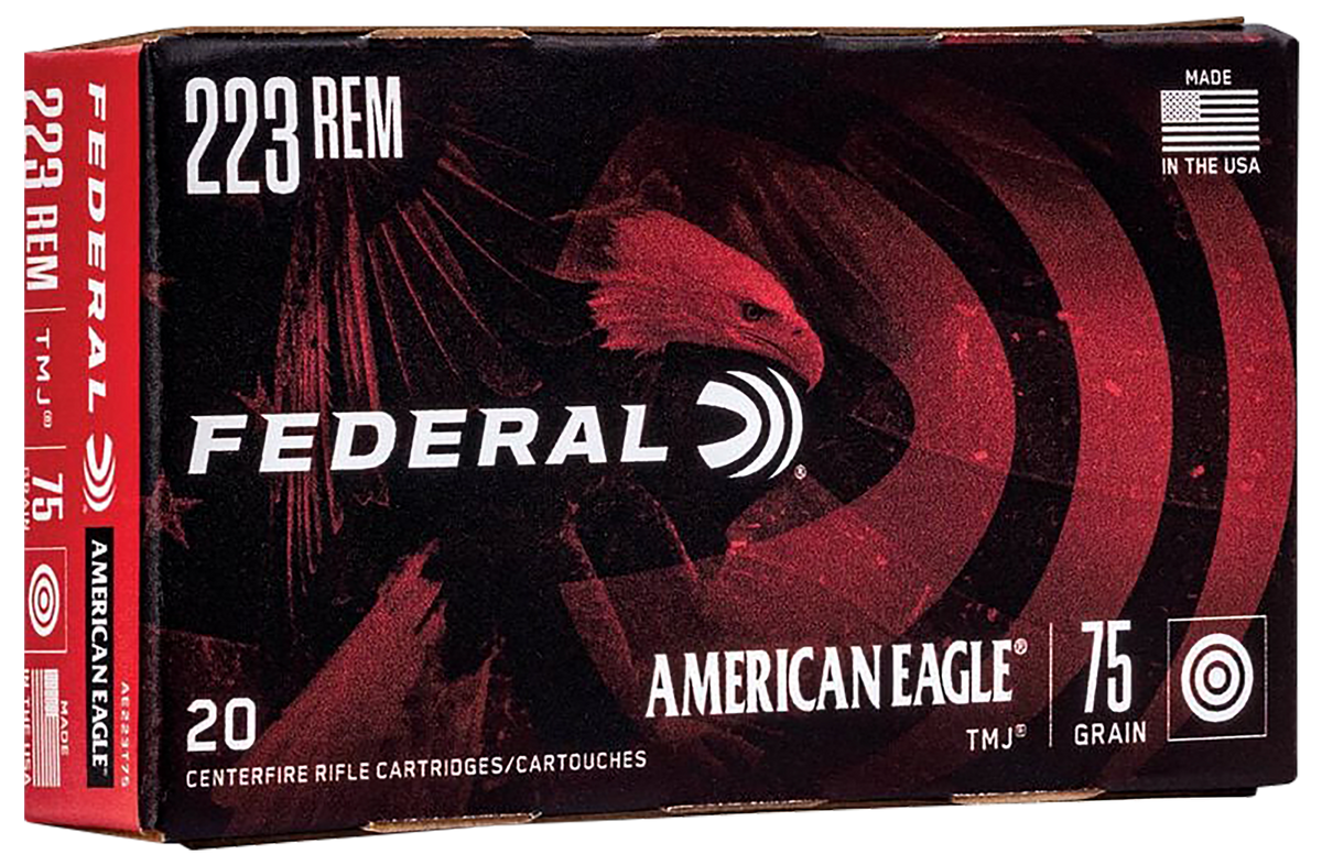 Federal American Eagle .223 Rem 75gr TMJ Rifle Ammo - Box or Case