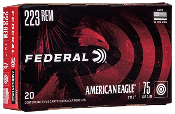 Federal American Eagle .223 Rem 75gr TMJ Rifle Ammo - Box or Case