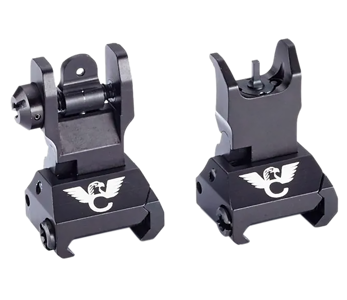 Wilson Combat TR-BUS Backup Sight Set AR-15/AR-10 Rail Mount Folding Aluminum