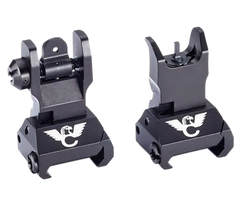 Wilson Combat TR-BUS Backup Sight Set AR-15/AR-10 Rail Mount Folding Aluminum