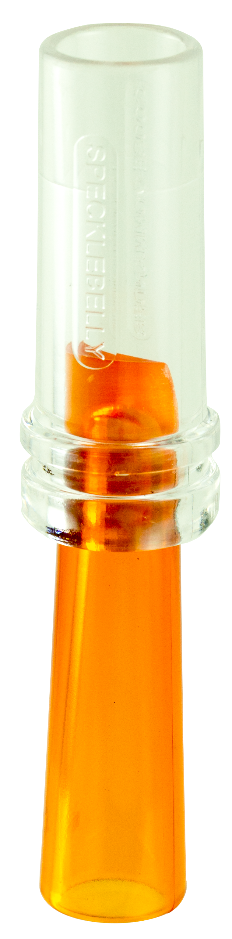 Duck Commander DCSPRCK Specklebelly Single Reed Goose Call Clear/Orange Acrylic
