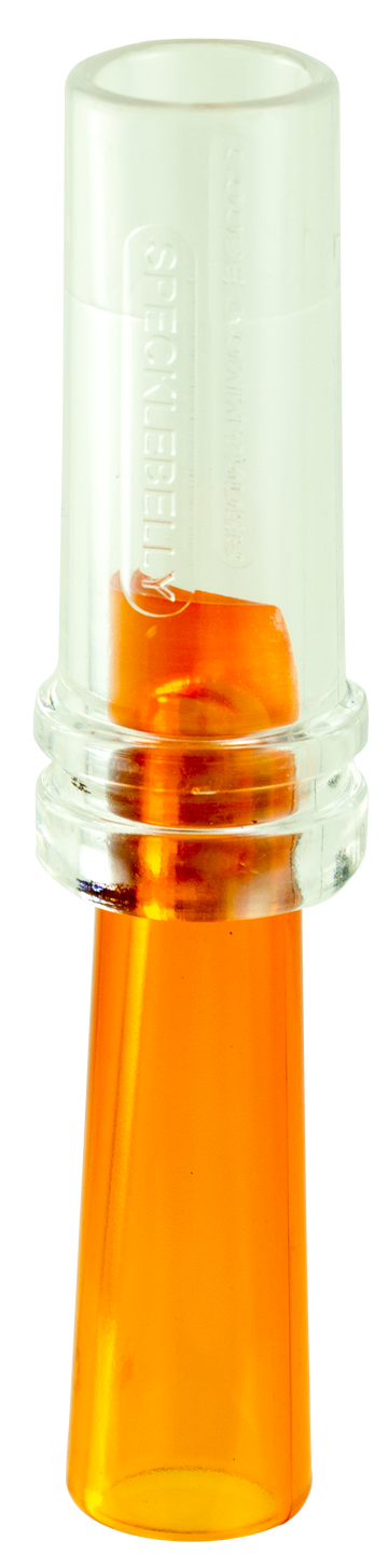 Duck Commander DCSPRCK Specklebelly Single Reed Goose Call Clear/Orange Acrylic