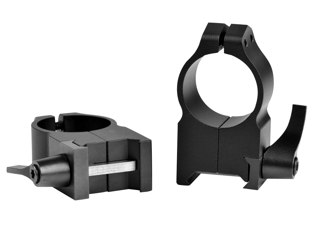 Warne 203LM Maxima 1" Extra High Quick Detach Steel Scope Rings - Matte Black