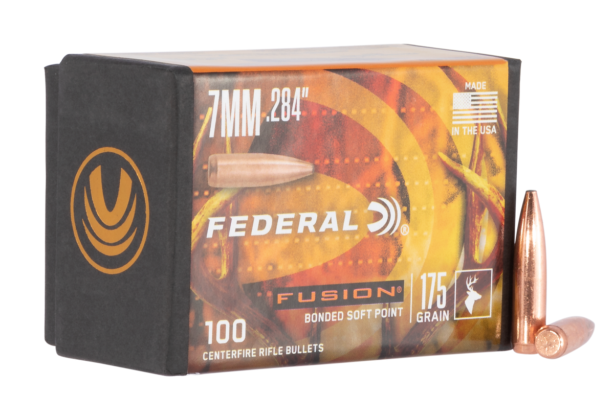 Federal Fusion Component 7mm .284 175gr Fusion Soft Point - 100/Box