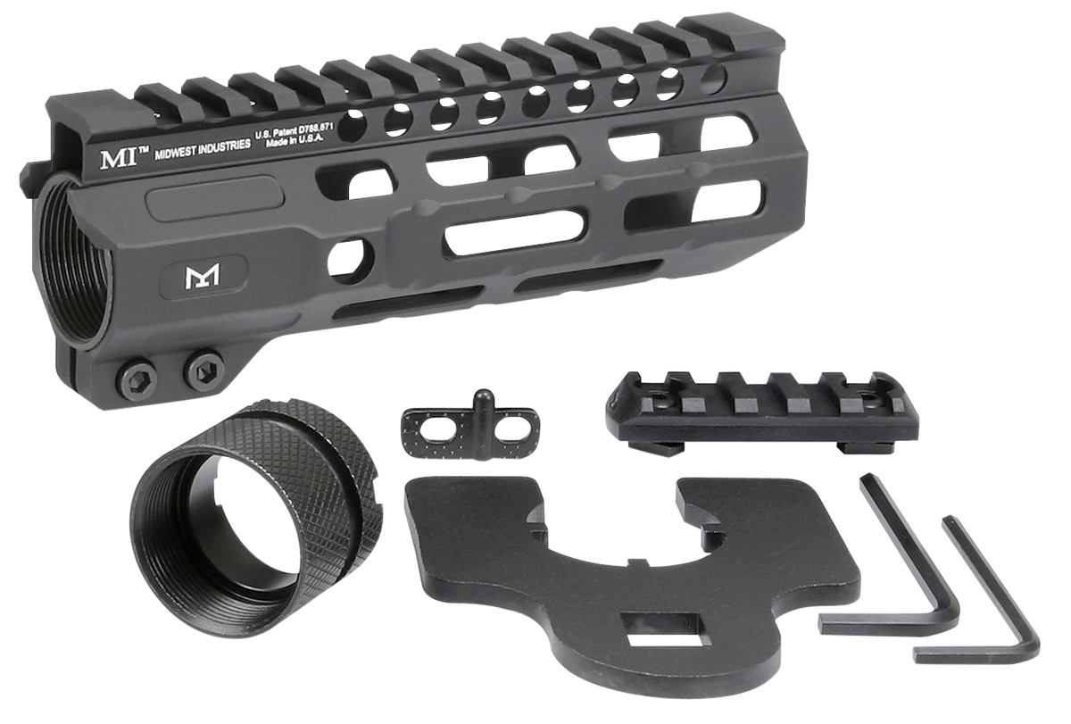 Midwest Industries Combat AR-15 6" M-LOK Handguard - Black
