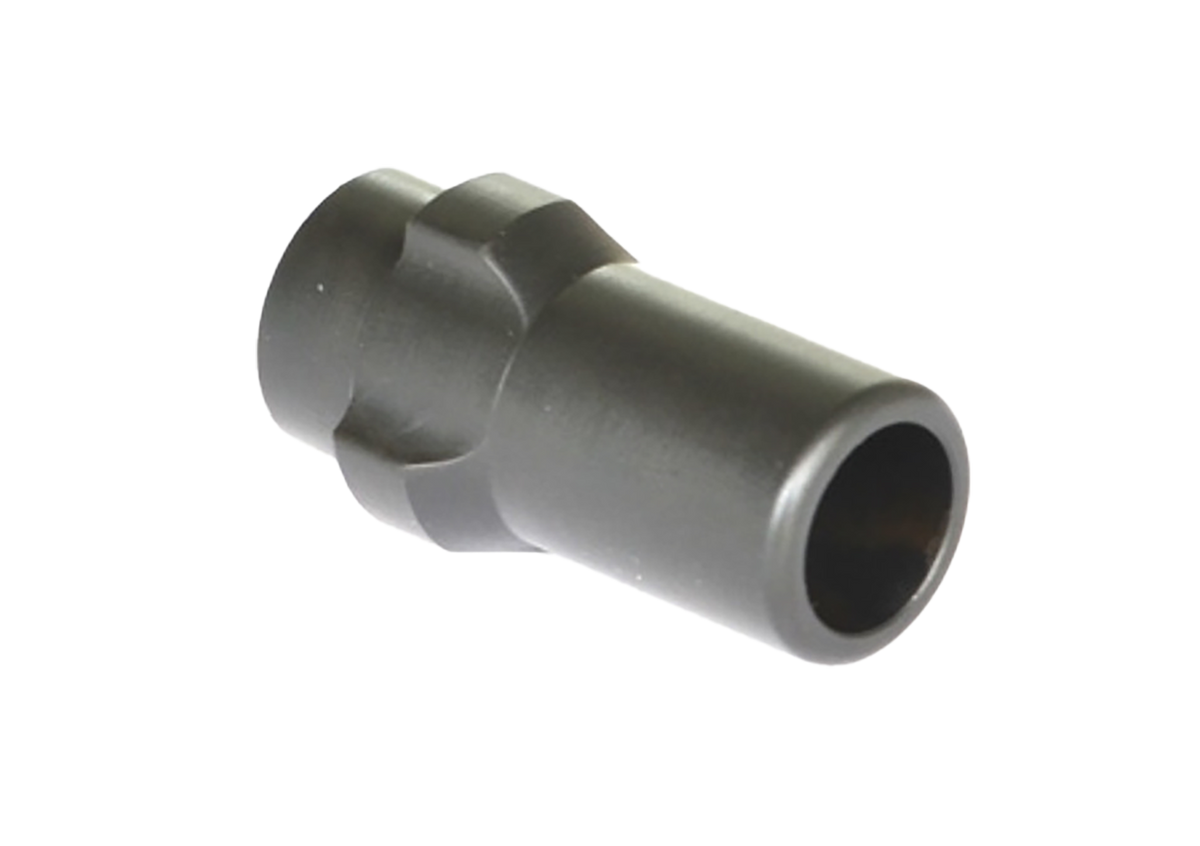 Griffin Armament 3-Lug Adapter 9mm Luger 1/2"-28 17-4 Stainless Steel - Black Melonite QPQ