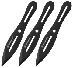 Smith & Wesson Knives Bullseye Throwing Knife Set 4.26" Fixed 2Cr13MoV SS Black Oxide - Set of 3