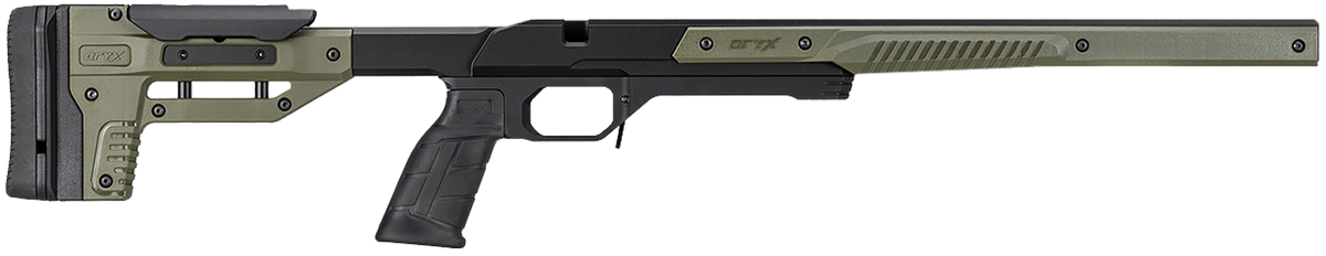 MDT Oryx Sportsman Savage Long Action OD Green Aluminum Rifle Chassis - 32.25 in - Right Hand