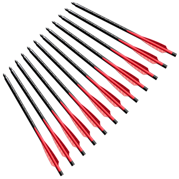 Barnett Outdoors Hyperbolt 7" 3 Fletch Carbon Crossbow Bolts - 12 Pack