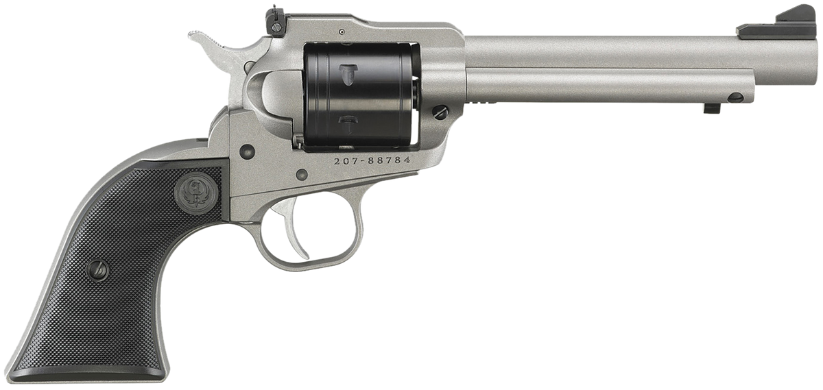 Ruger Super Wrangler 22 LR/22 WMR 5.5" 6-Shot Single-Action Revolver - Silver Cerakote